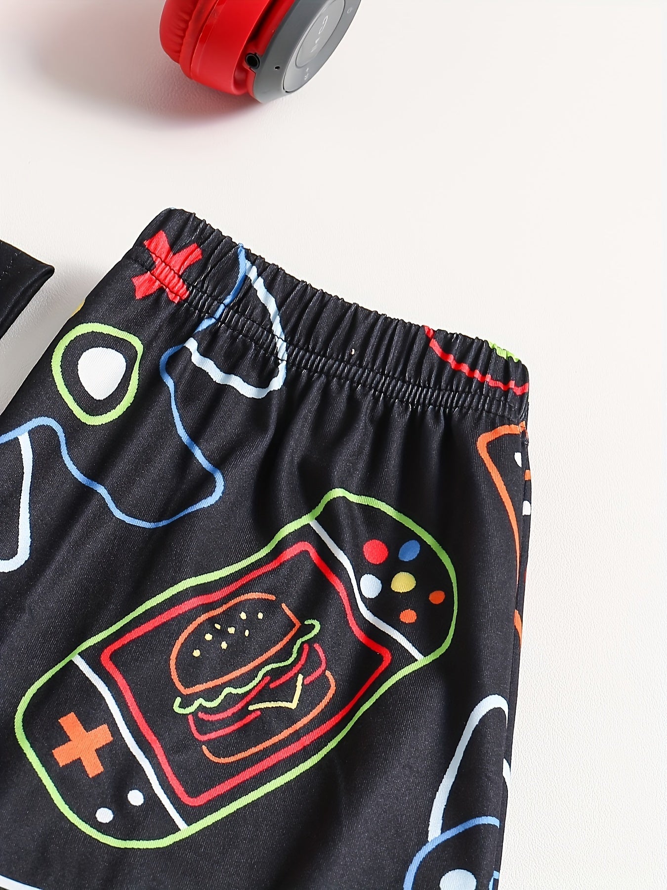 🎮👕 Boys' Game Console Pajama Set - Ultimate Summer Comfort & Fun! 🎮👕