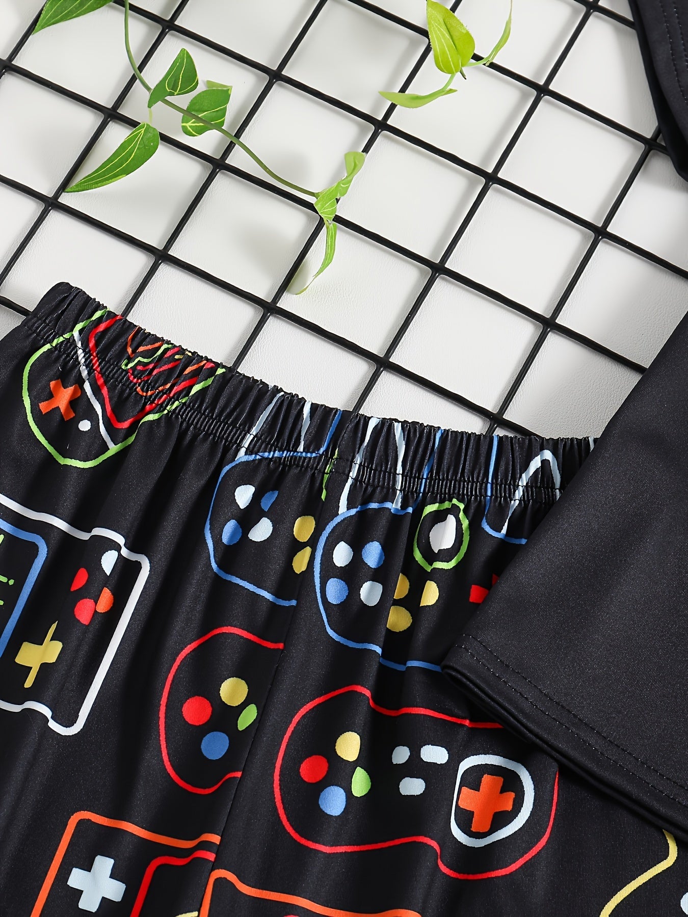 🎮👕 Boys' Game Console Pajama Set - Ultimate Summer Comfort & Fun! 🎮👕