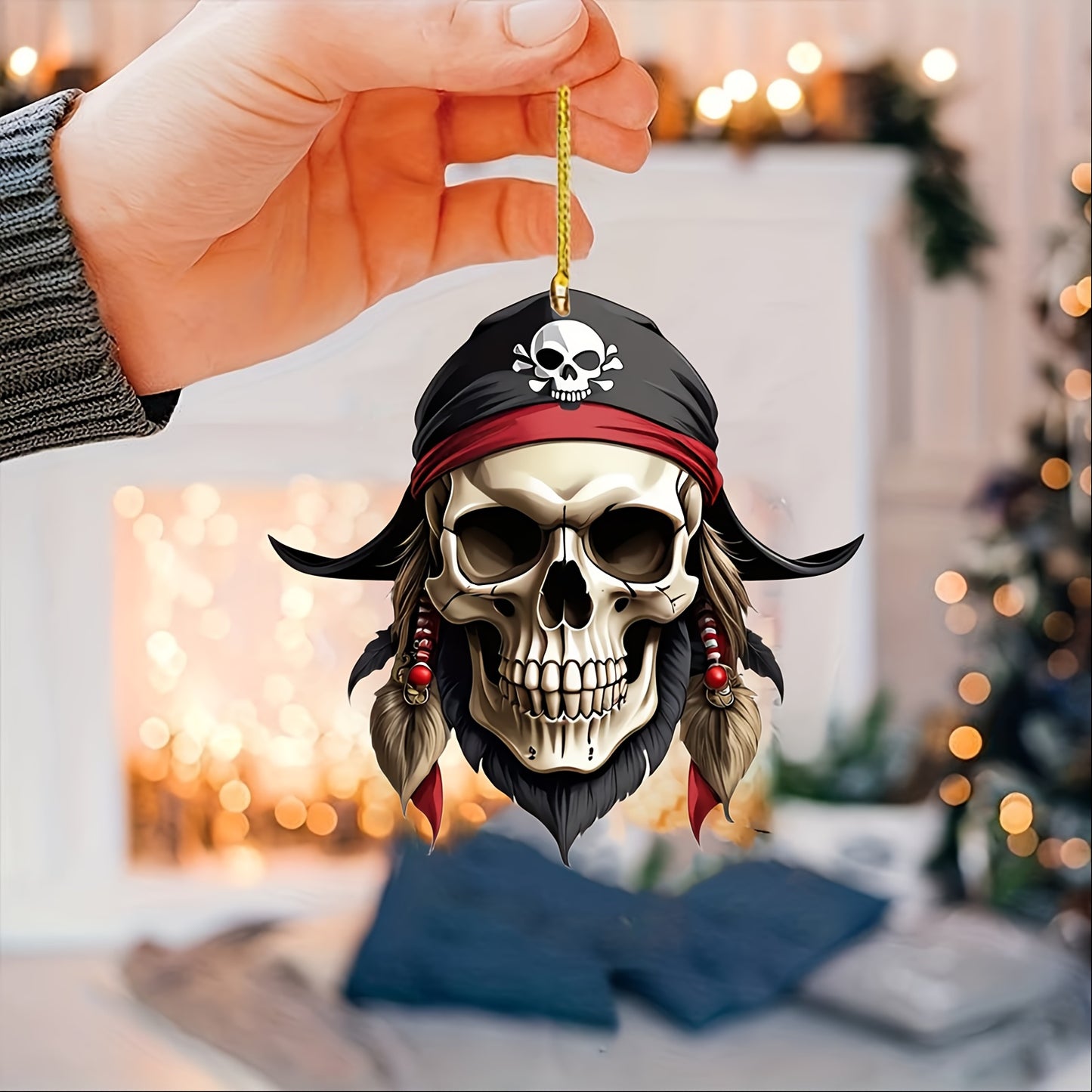 🏴‍☠️ "Pirate's Life" Skeleton Acrylic Pendant ⚓