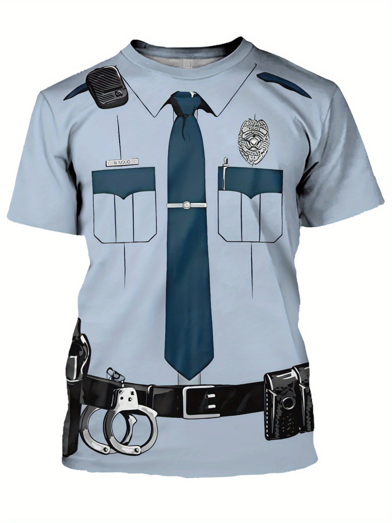 🚔 "Officer Style" 3D Police Uniform T-shirt 👕