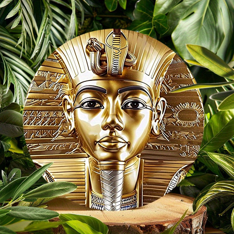 🌟 Pharaoh Gleam: Round Egyptian Wall Décor Sign 🏺