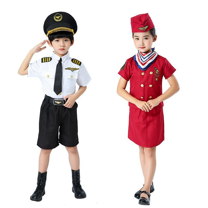 Captain Uniform Children Pilot Suit