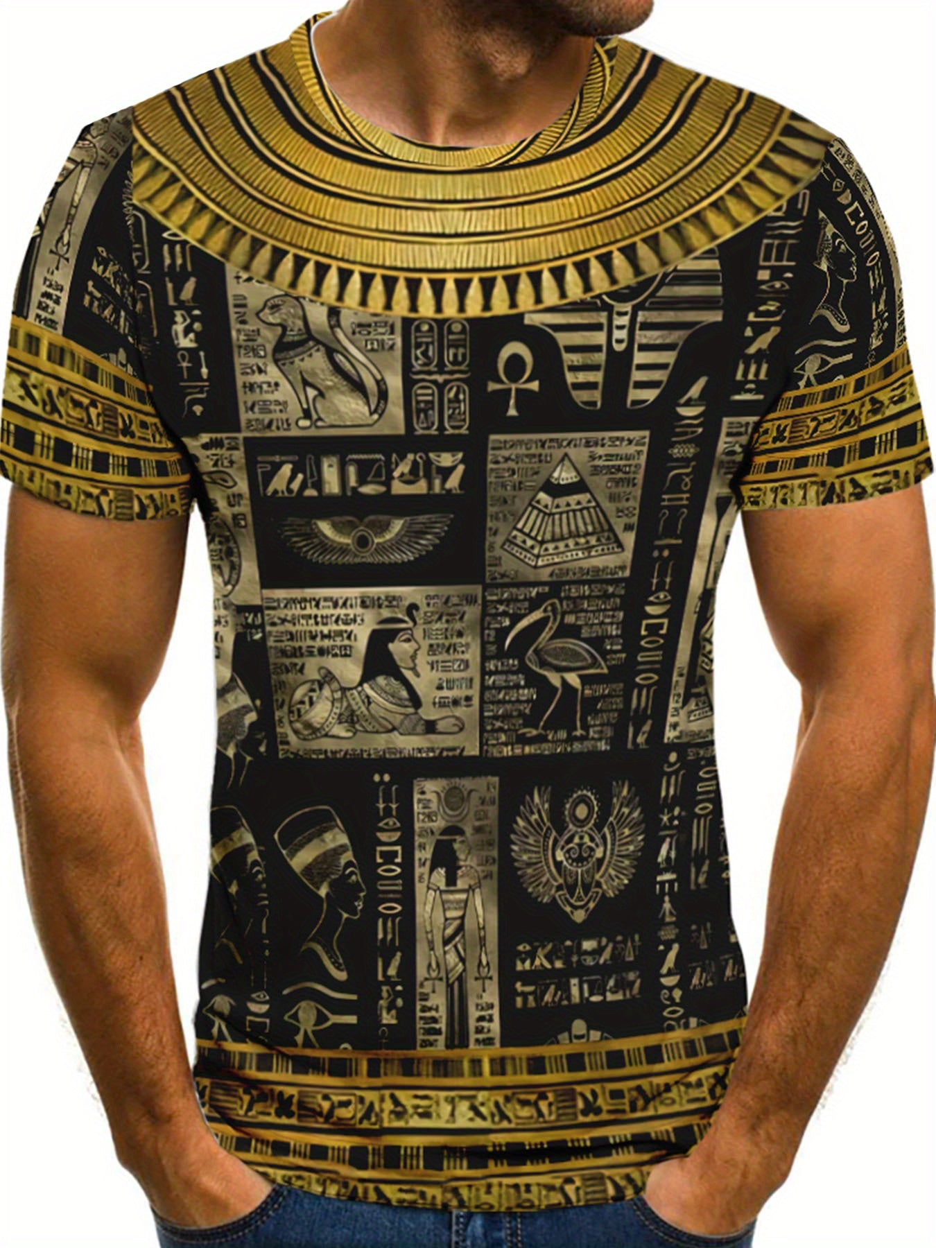 🏜️ "Pharaoh's Pride" Egyptian Pyramid & Sphinx T-shirt 👕