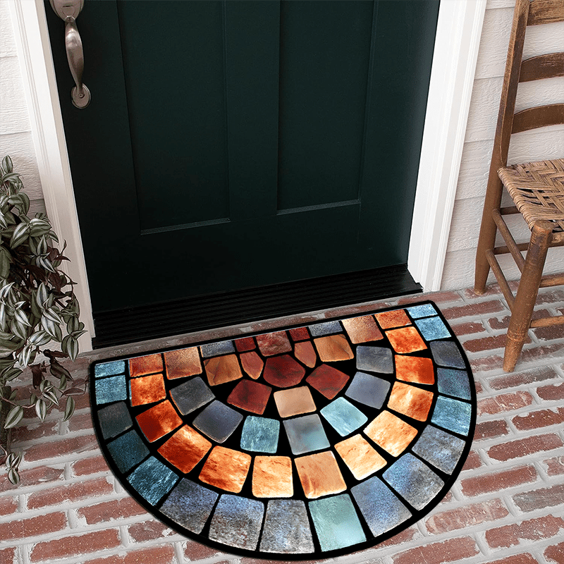 🎨 Stone Canvas: Artistic Print Door Mat 🏡