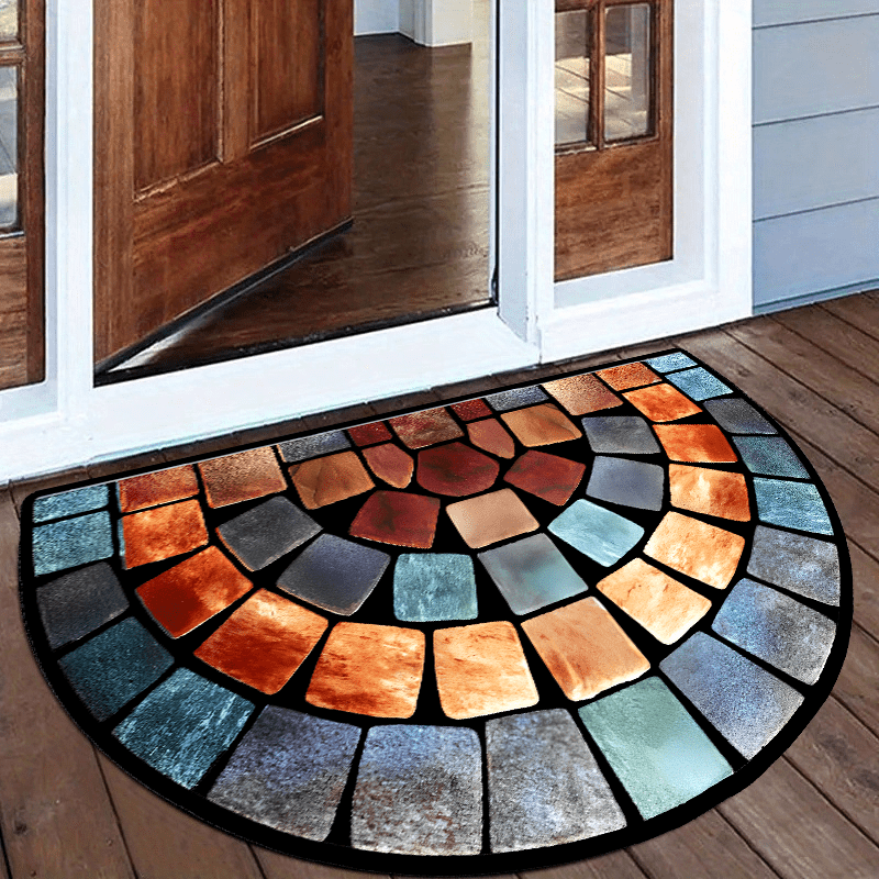 🎨 Stone Canvas: Artistic Print Door Mat 🏡