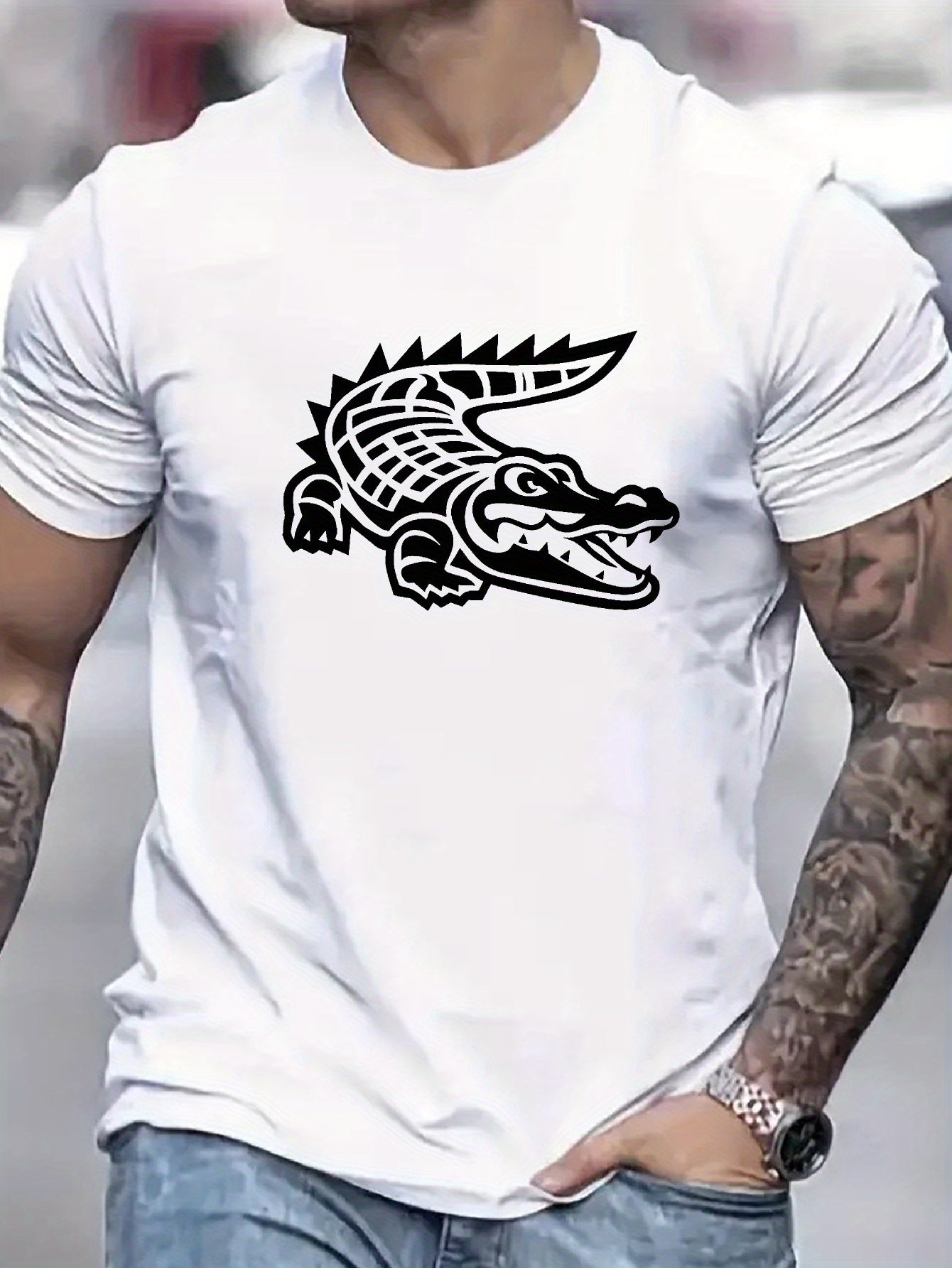 Tribal Crocodile Cool Tee 🐊