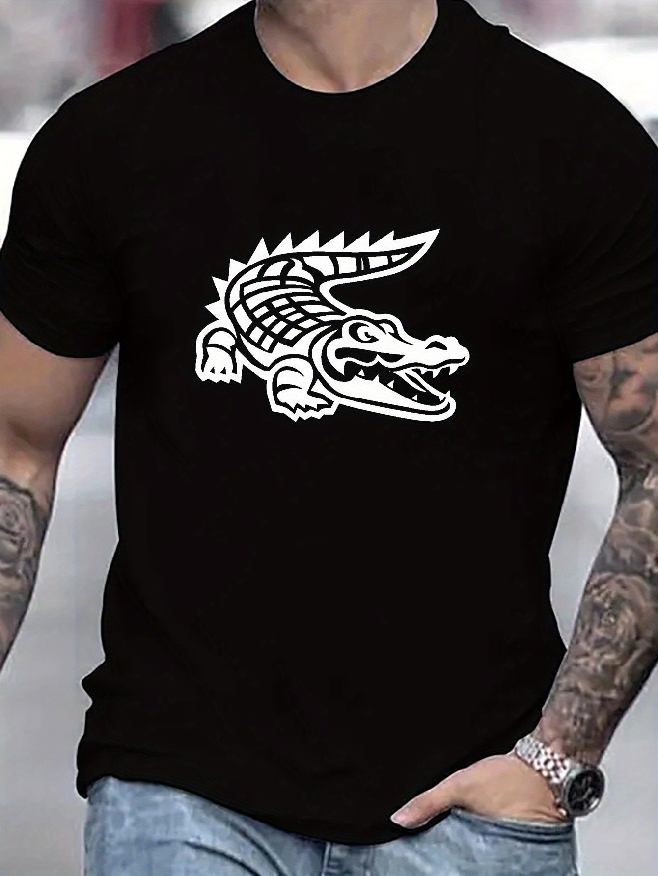 Tribal Crocodile Cool Tee 🐊