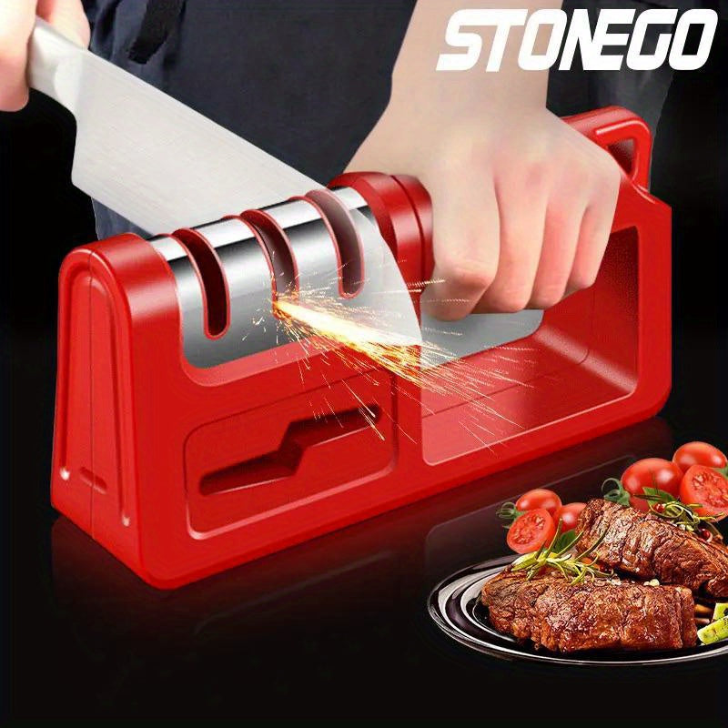 STONEGO 4-In-1 Outdoor Knife Sharpener