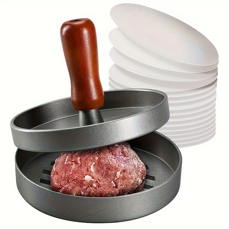 Easy-Release Non-Stick Burger Press Set with Meat Separator