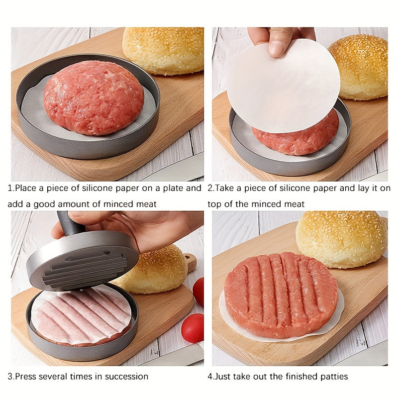 Easy-Release Non-Stick Burger Press Set with Meat Separator