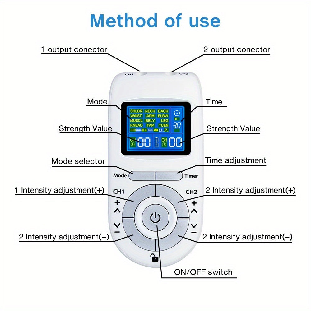 Relief Wave Dual Channel TENS & EMS Unit