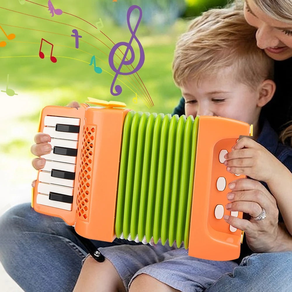 Children's Cartoon Music Accordion Grip Button Musical Instrument