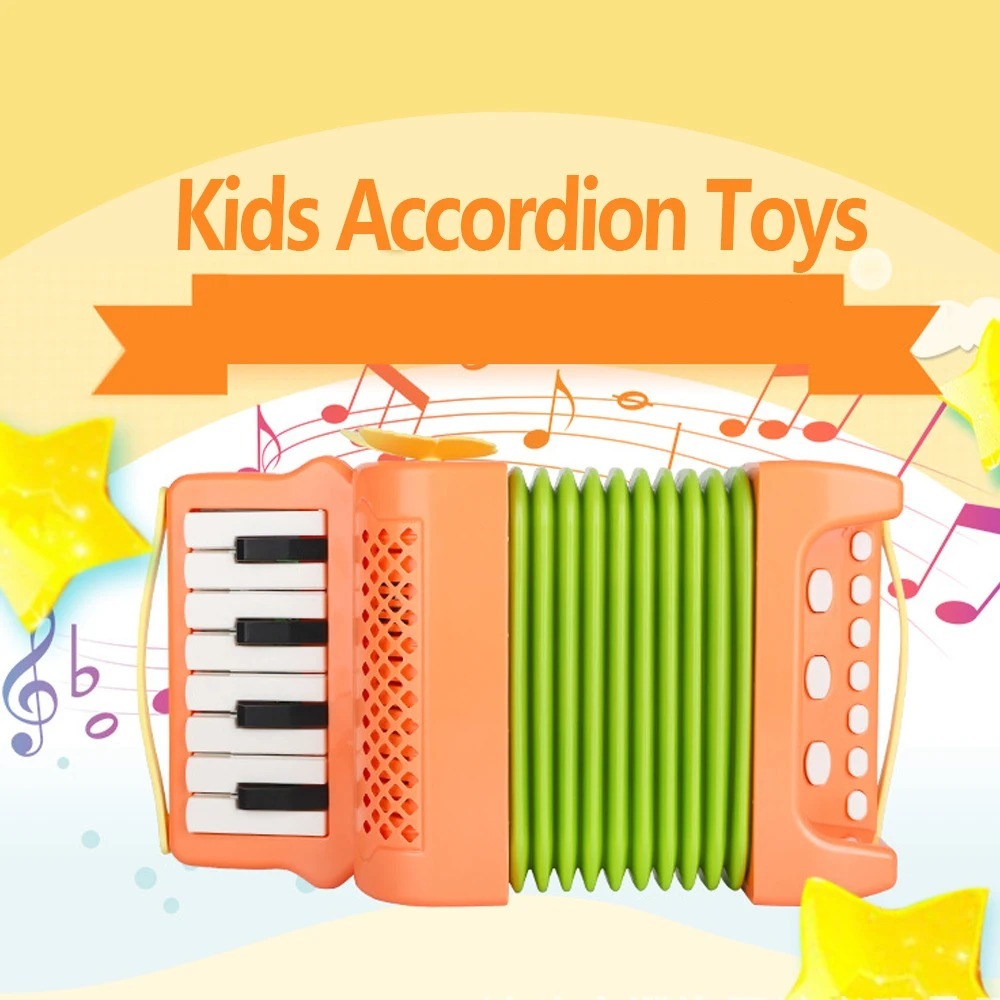 Children's Cartoon Music Accordion Grip Button Musical Instrument