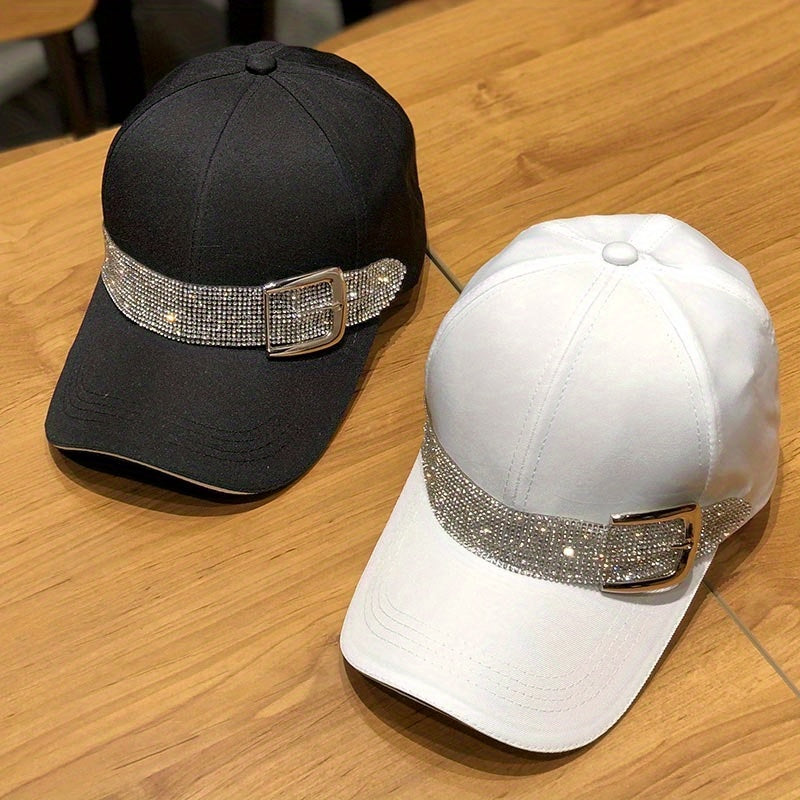 ✨ Elegant Rhinestone Baseball Cap for Women 🧢