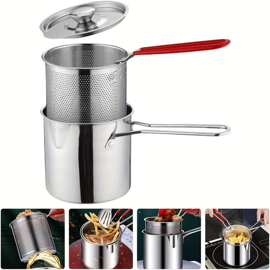 3-Piece Stainless Steel Fryer Set