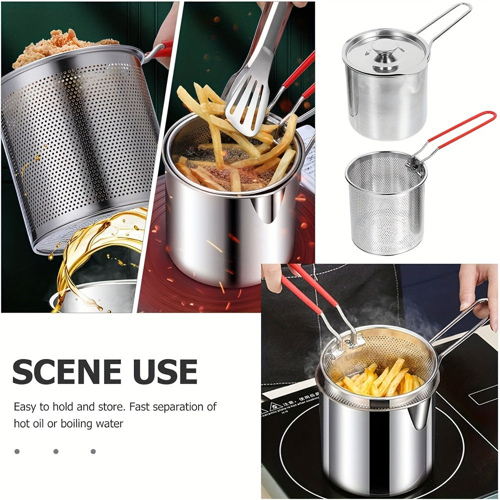 3-Piece Stainless Steel Fryer Set