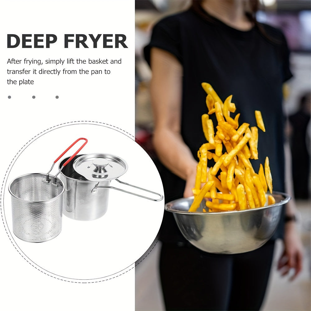 3-Piece Stainless Steel Fryer Set