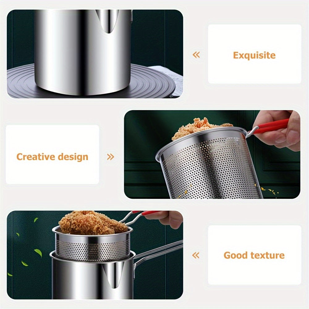 3-Piece Stainless Steel Fryer Set