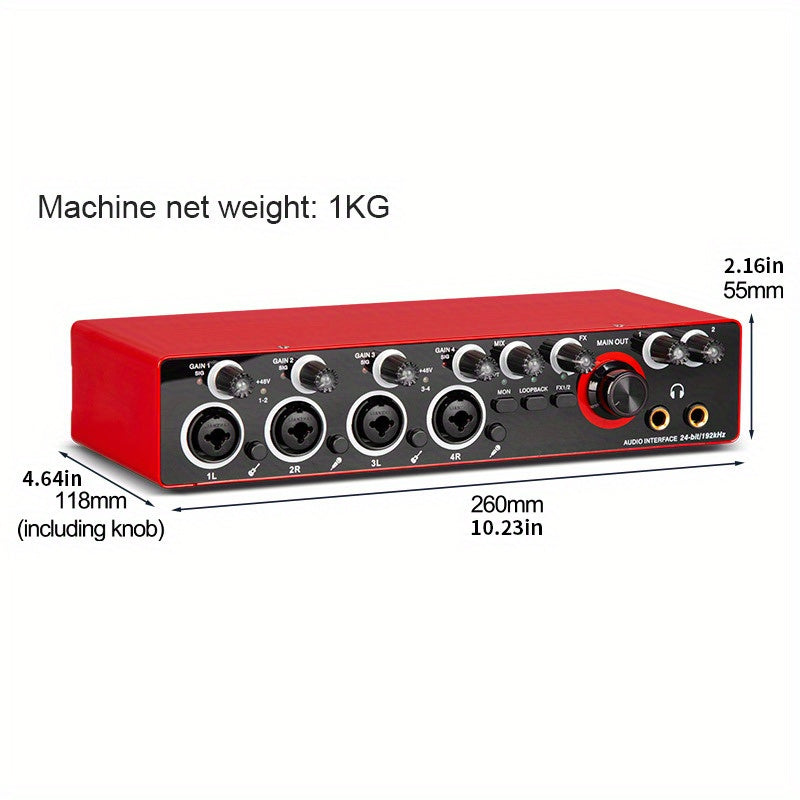 🎛️ Tynan 4-Channel USB Audio Interface - Professional Recording Quality