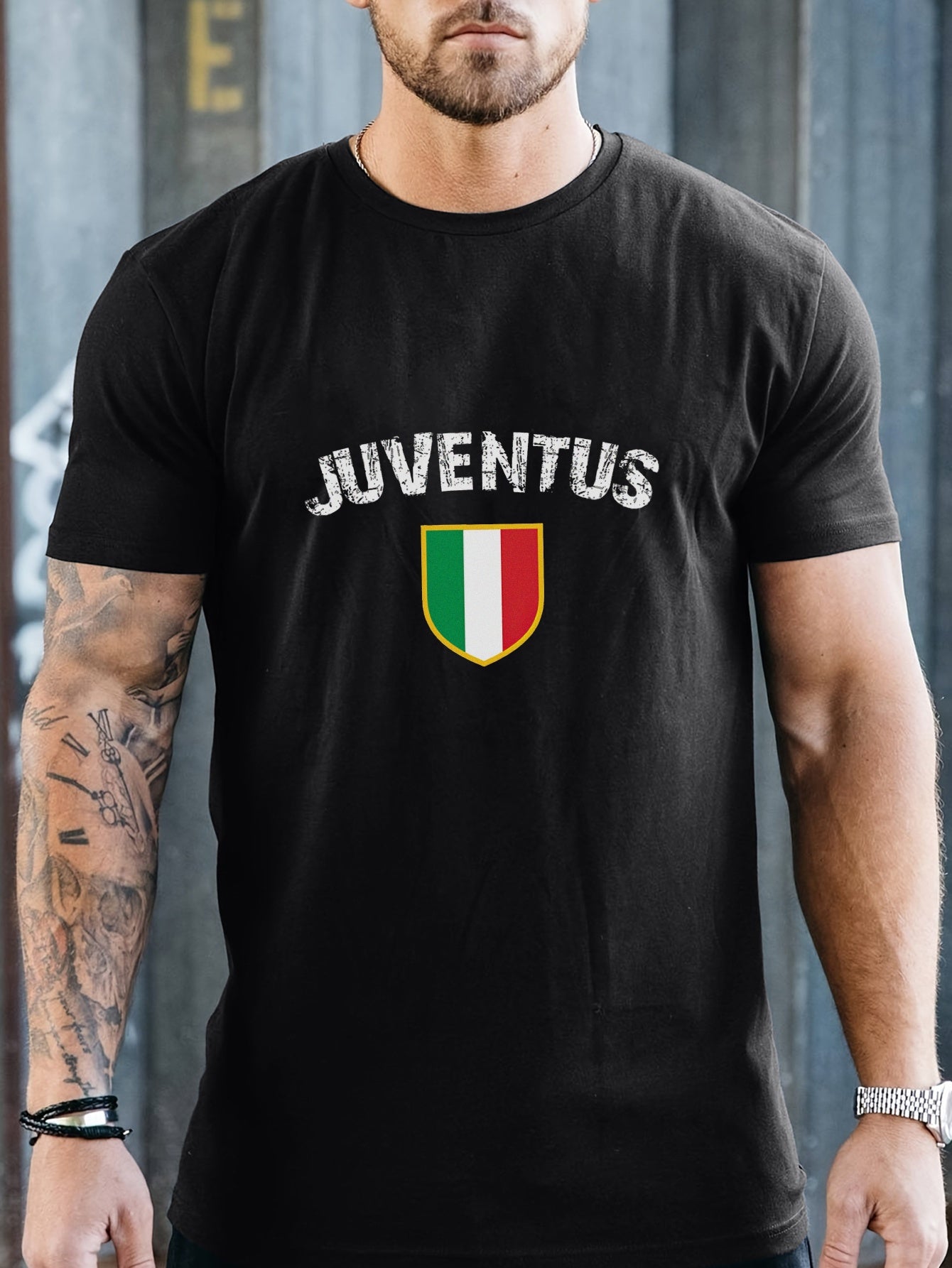 Juventus Italia Flag Tee 🇮🇹⚽