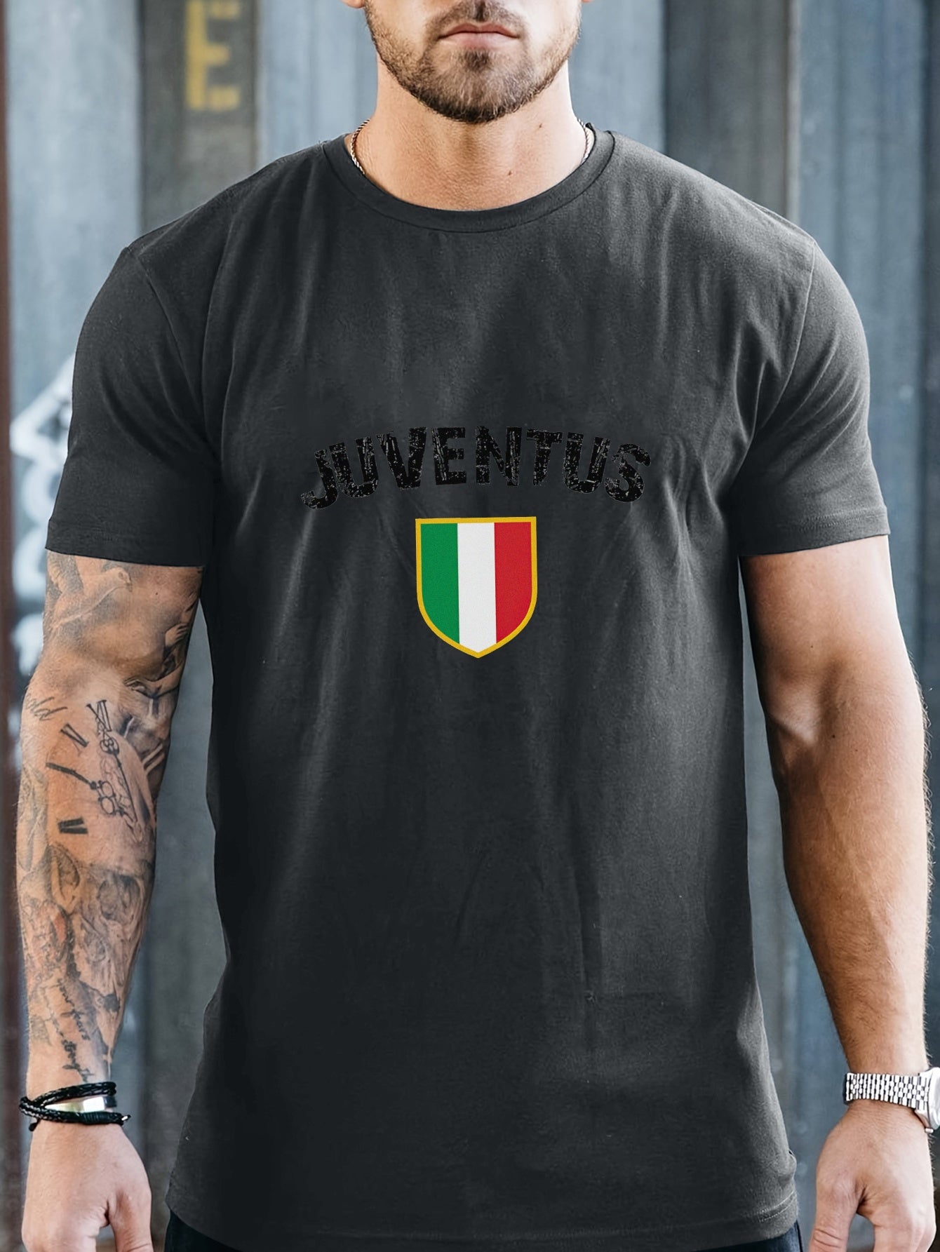 Juventus Italia Flag Tee 🇮🇹⚽