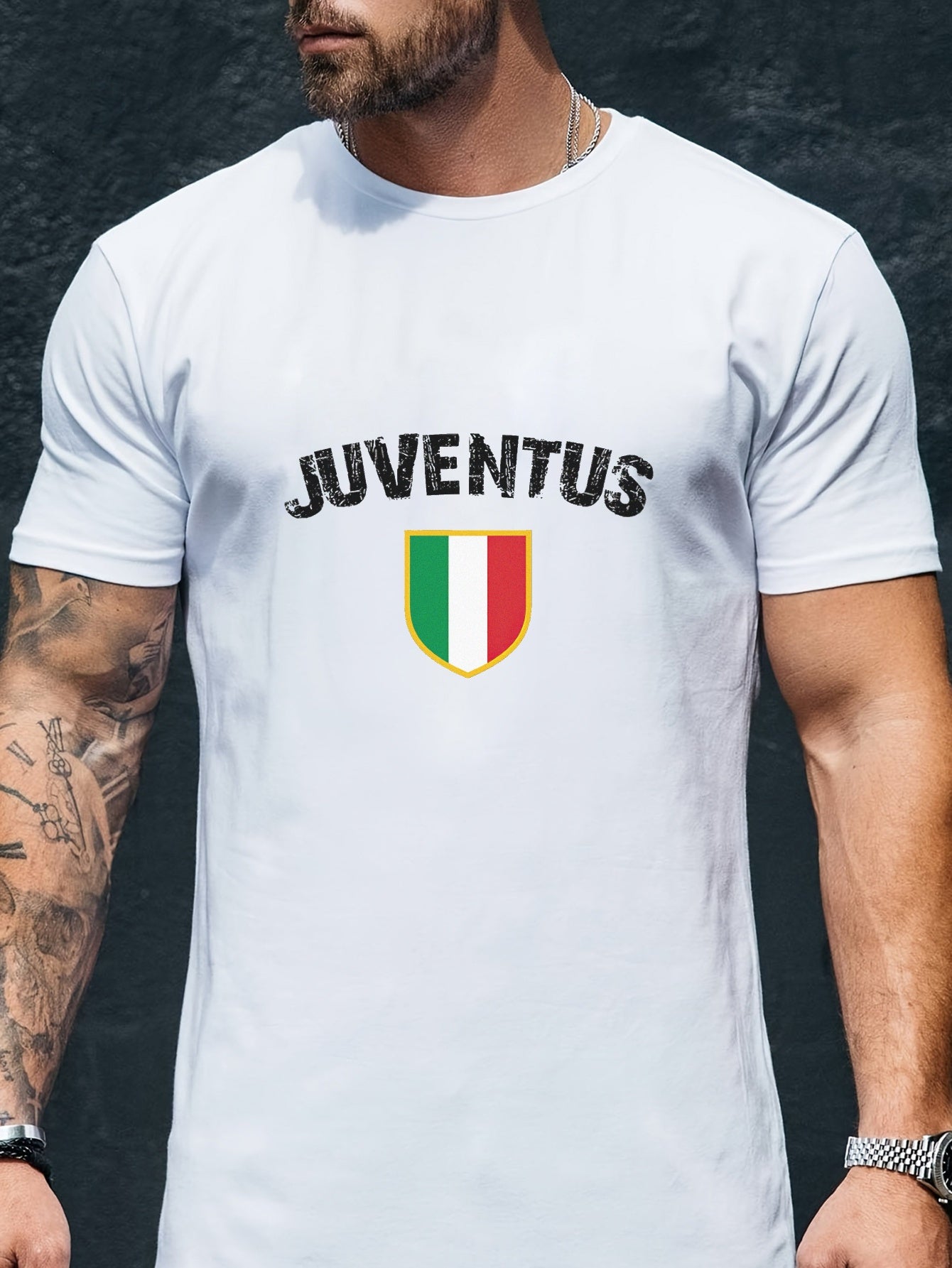 Juventus Italia Flag Tee 🇮🇹⚽