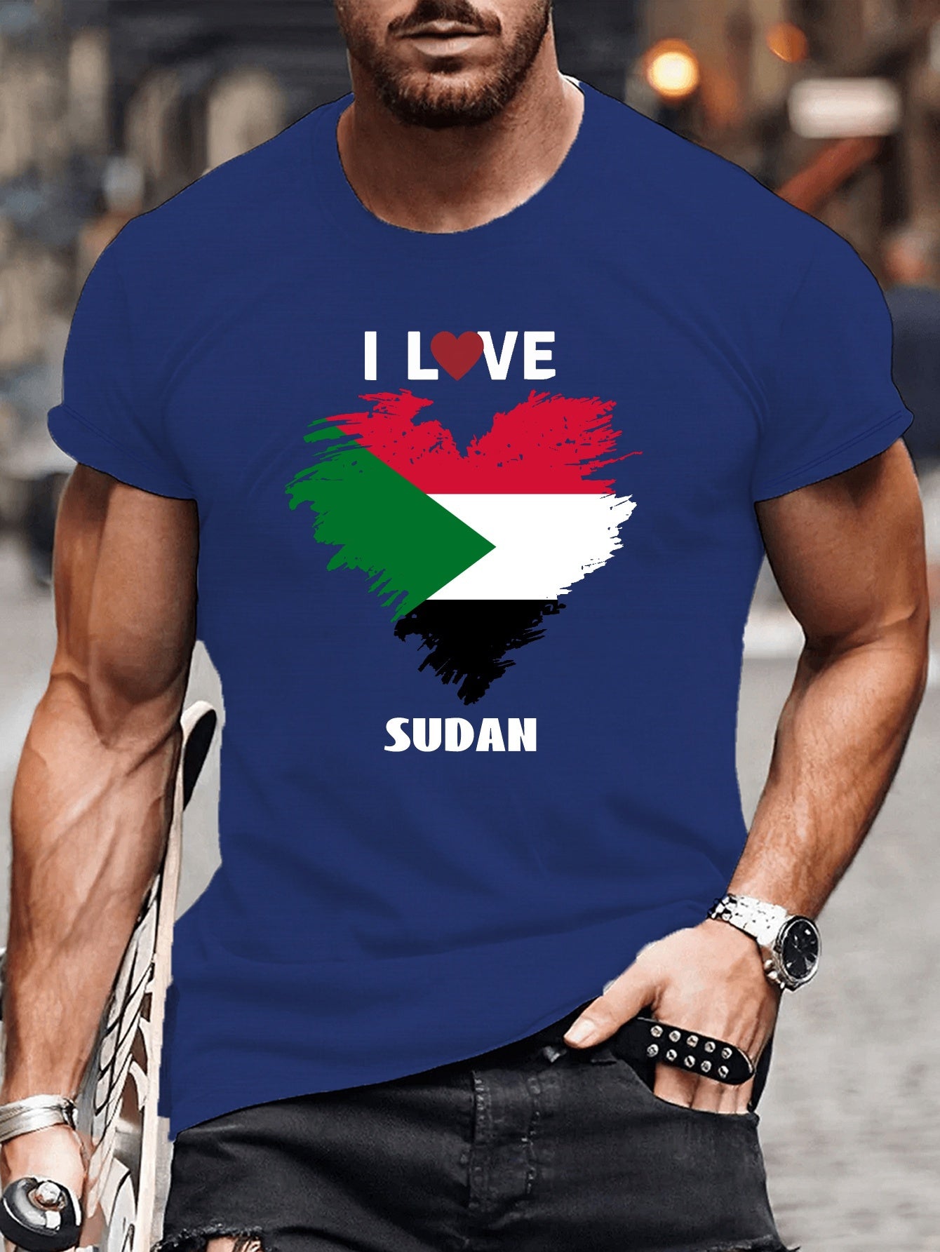 Sudan Banner Graphic Tee for Men