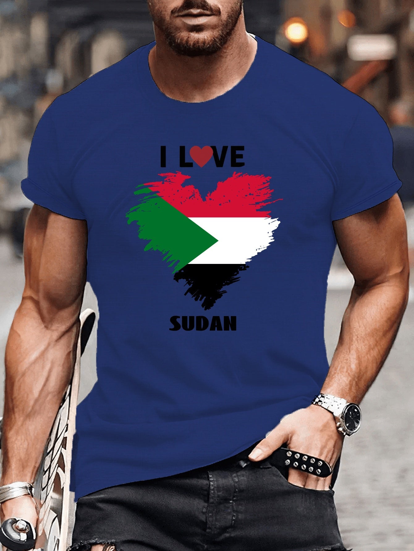 Sudan Banner Graphic Tee for Men