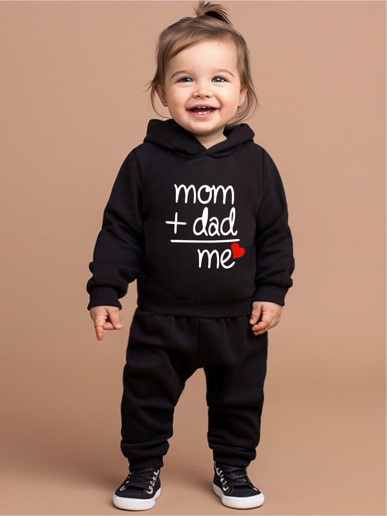 💕 Mommy & Me Cartoon Love Sweatshirt Set 👶