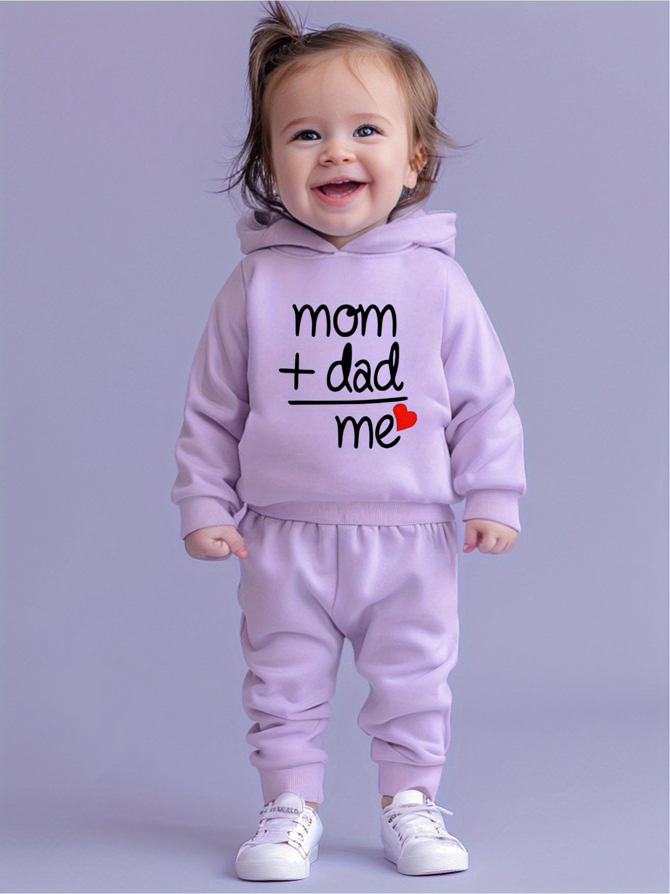 💕 Mommy & Me Cartoon Love Sweatshirt Set 👶