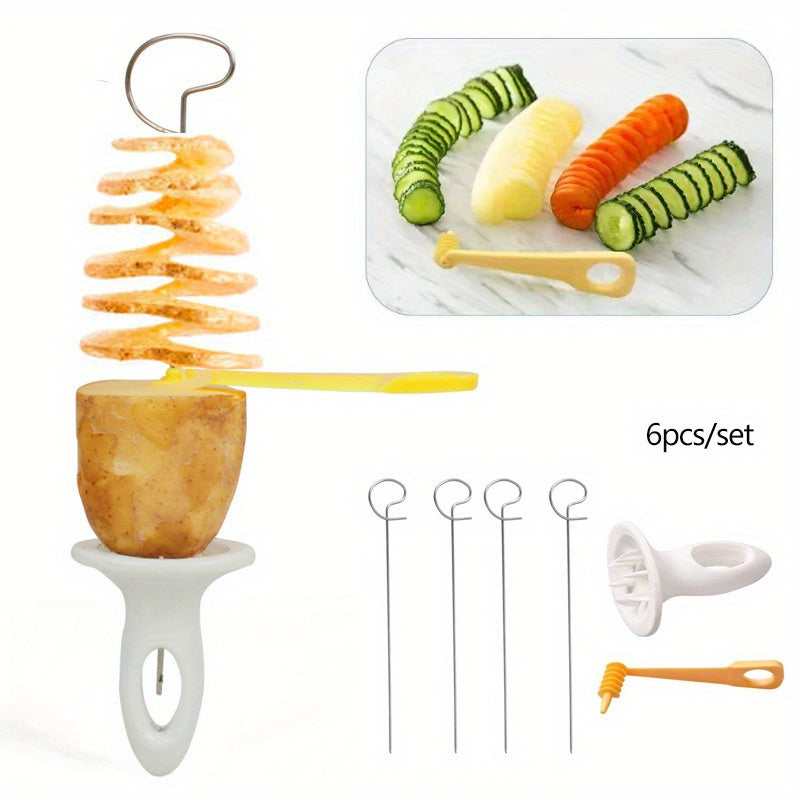 Twist & Slice Spiral Potato Slicer Set 🍟🔪