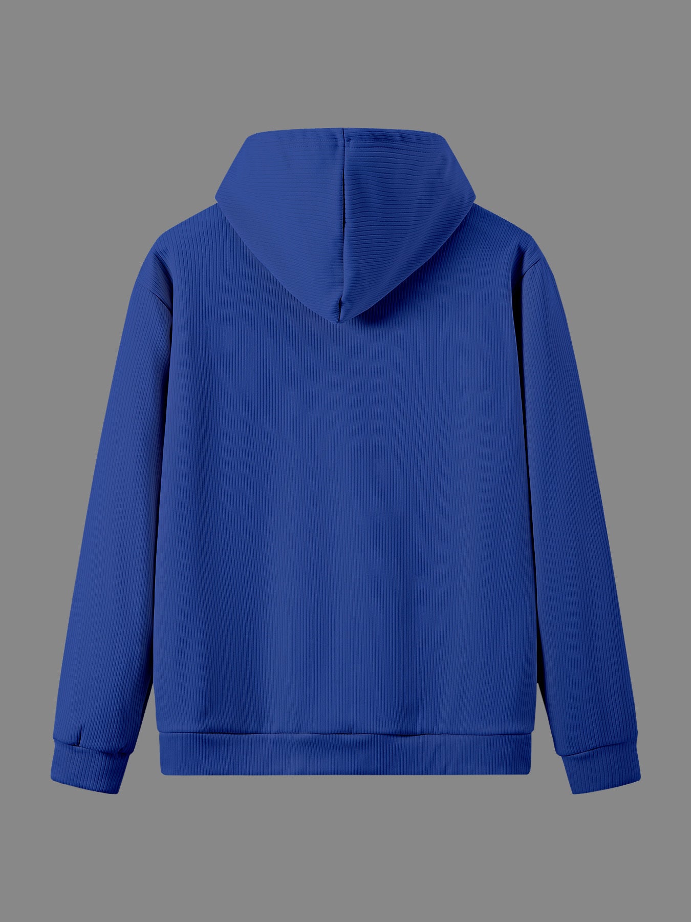 Paris-Inspired Men's Casual Hoodie with Drawstring & Pocket - Long Sleeve, Knit Pullover for Fall/Winter