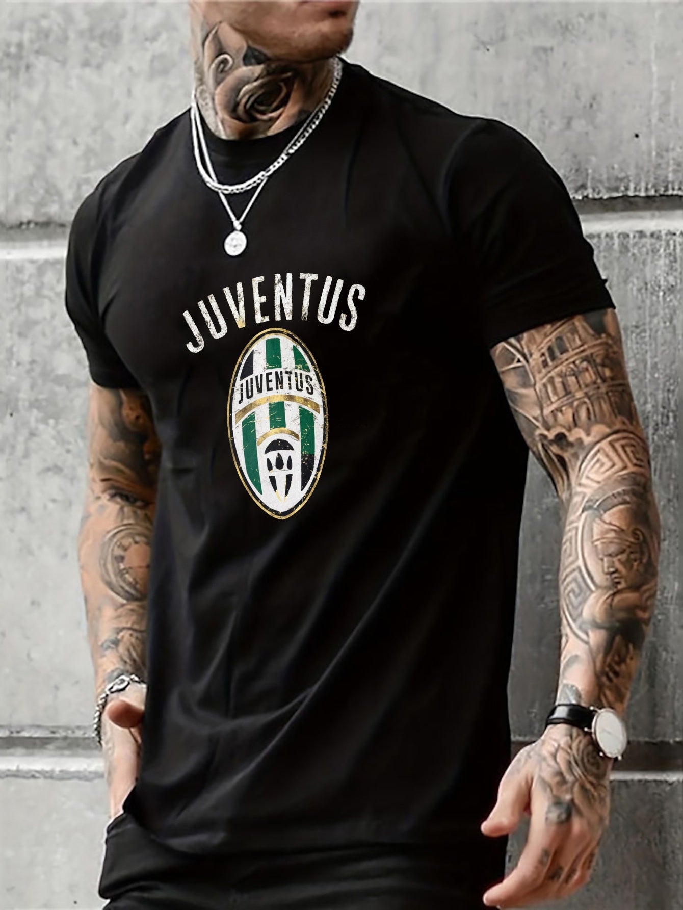 Juventus Pride Plus Size Graphic Tee for Men ⚽👕