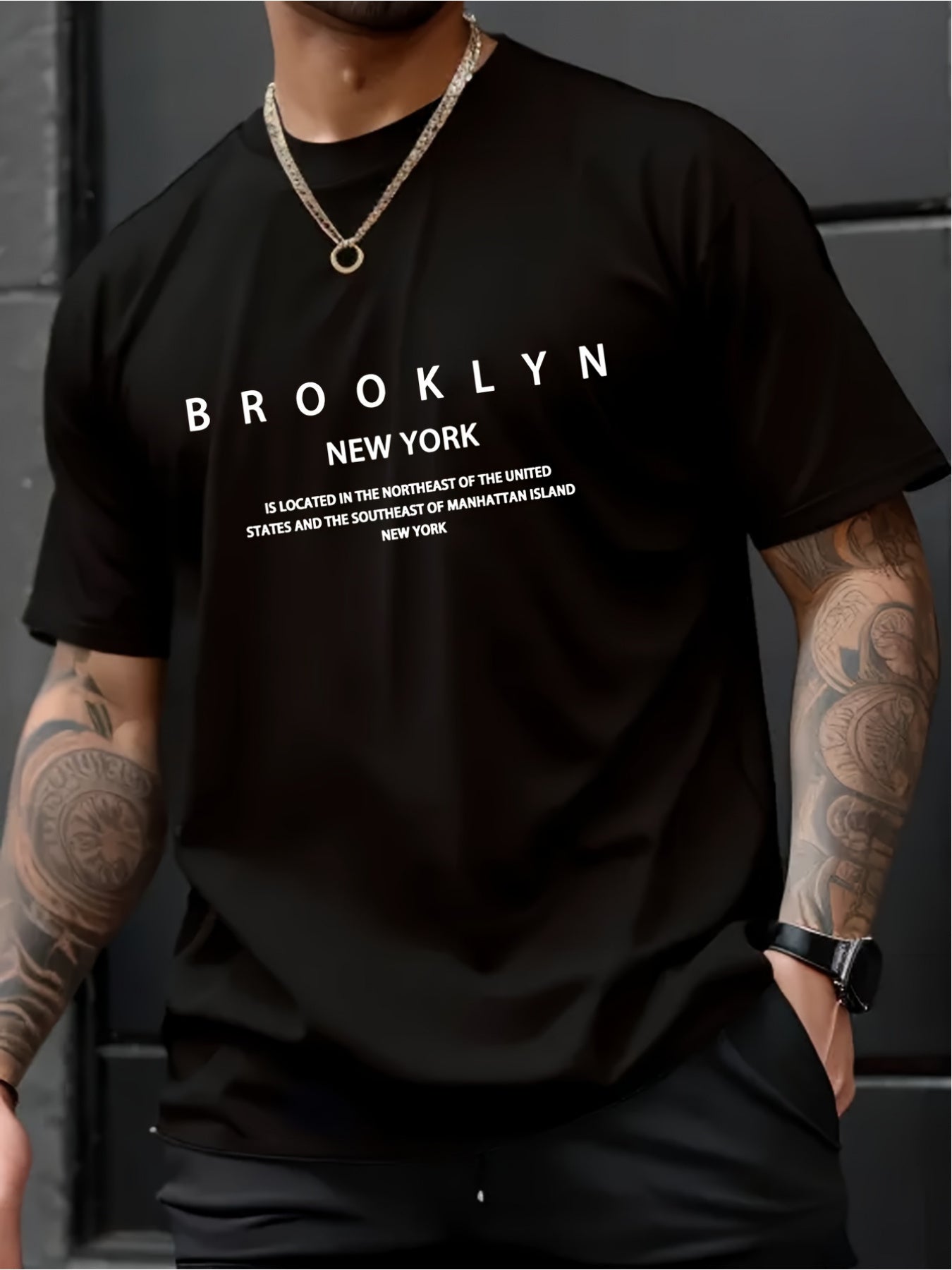 🗽 Brooklyn New York Graphic Men's T-Shirt