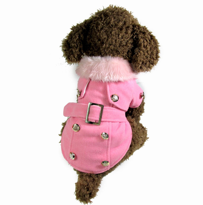 Dog clothes  warm cotton pet clothing