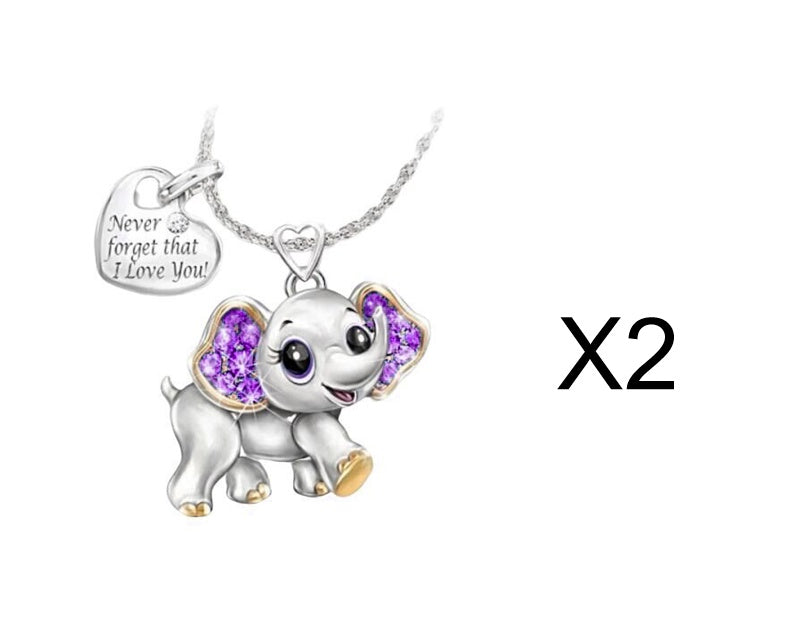 Cute Elephant Necklace: Adorable Fashion Accessory for Kids and Adults