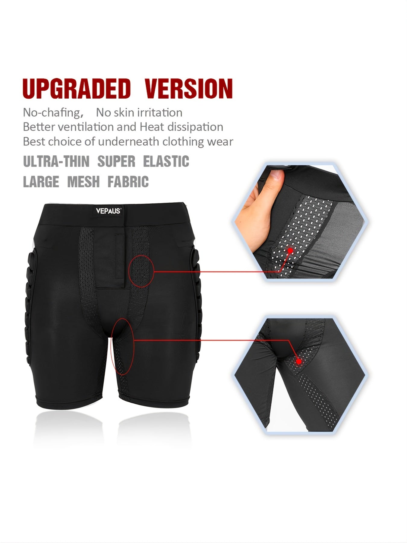 Impact Guard 3D Padded Protective Shorts ⛷️🛹