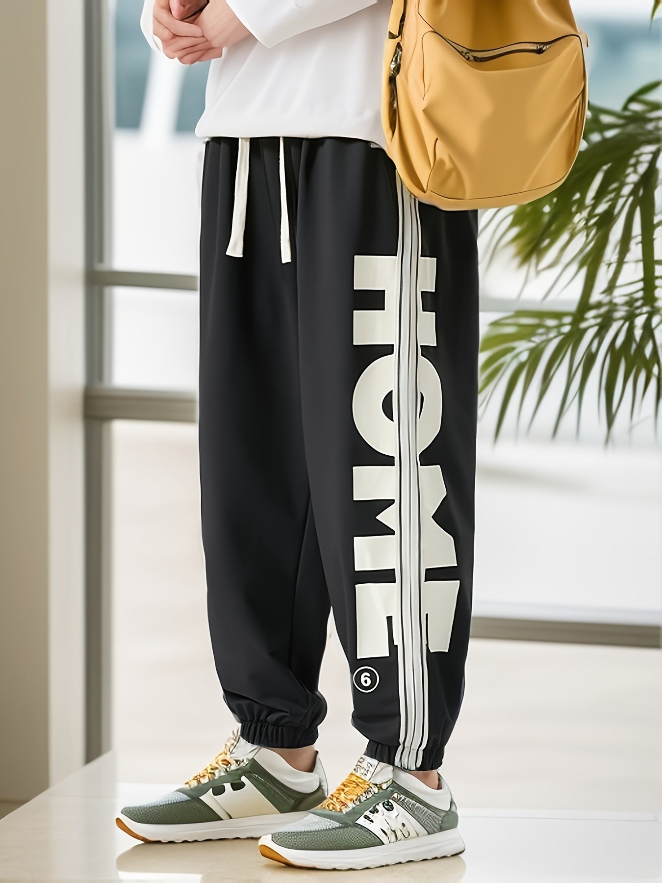 Creative Letters Plus Size Joggers for Men 🏃‍♂️🎨