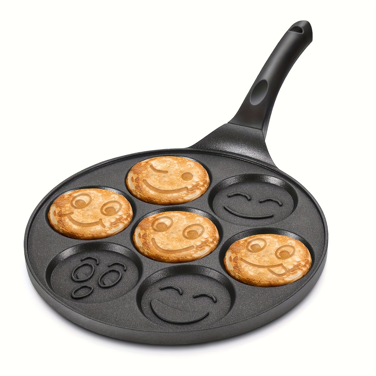 Mini Pancake Griddle with 7 Mold Design 🥞✨