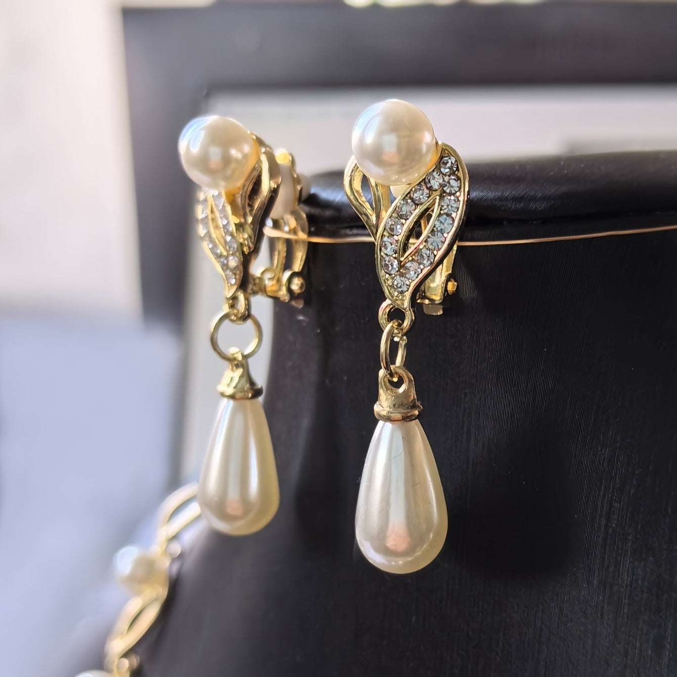 Elegant 18K Gold Plated Faux Pearl Jewelry Set 💫✨