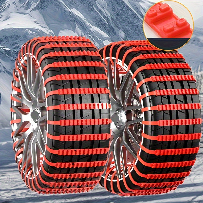 ❄️ Snow Grip Reusable Traction Chains (12-Pack) 🚗