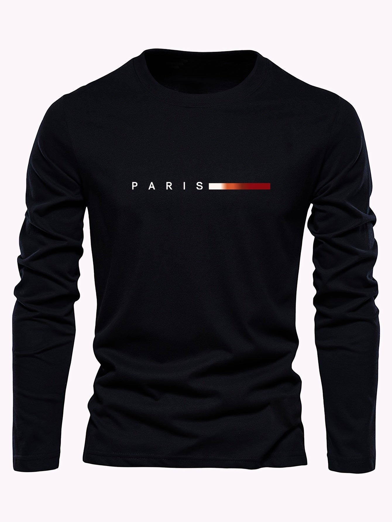 🇫🇷 Men's 3-Pack Long Sleeve T-Shirts with Paris Applique