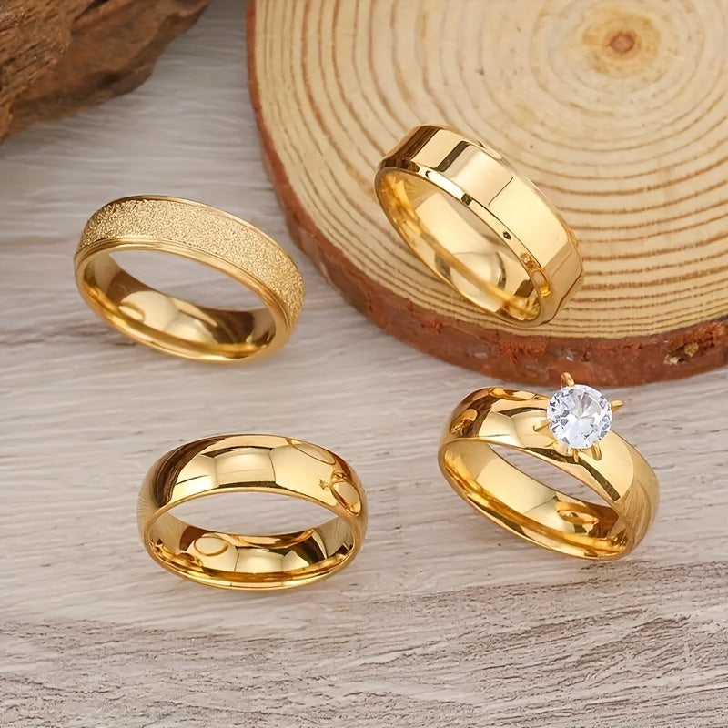 Vintage Elegance 4-Piece Ring Set ✨💍