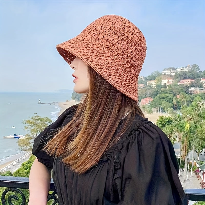 🌞 Women's Summer Sun Hat - Breathable Cotton Bucket Hat