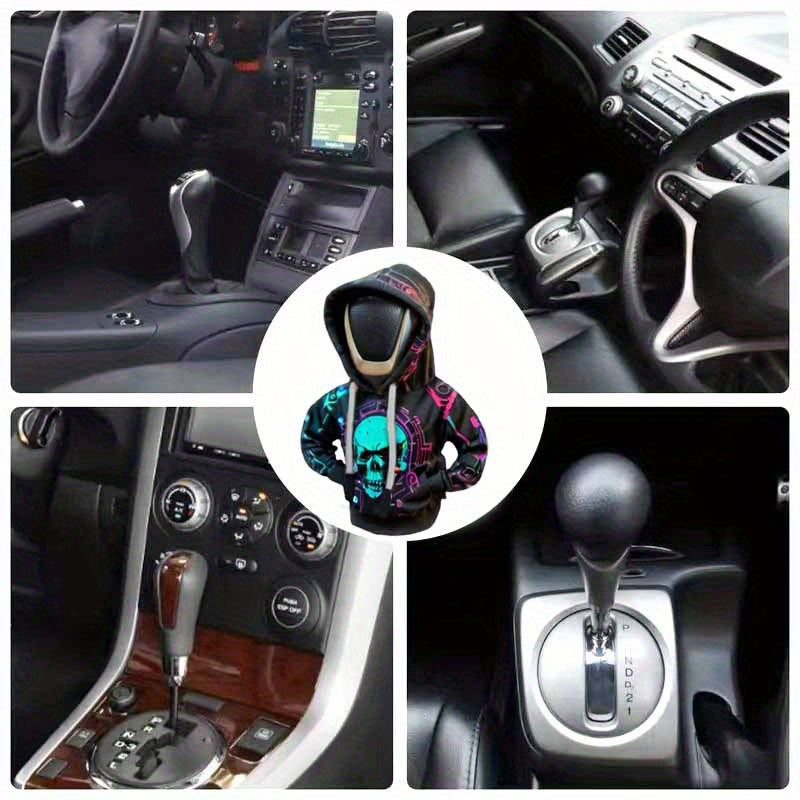 Gothic Skull Gear Shift Hoodie Cover 💀🚗