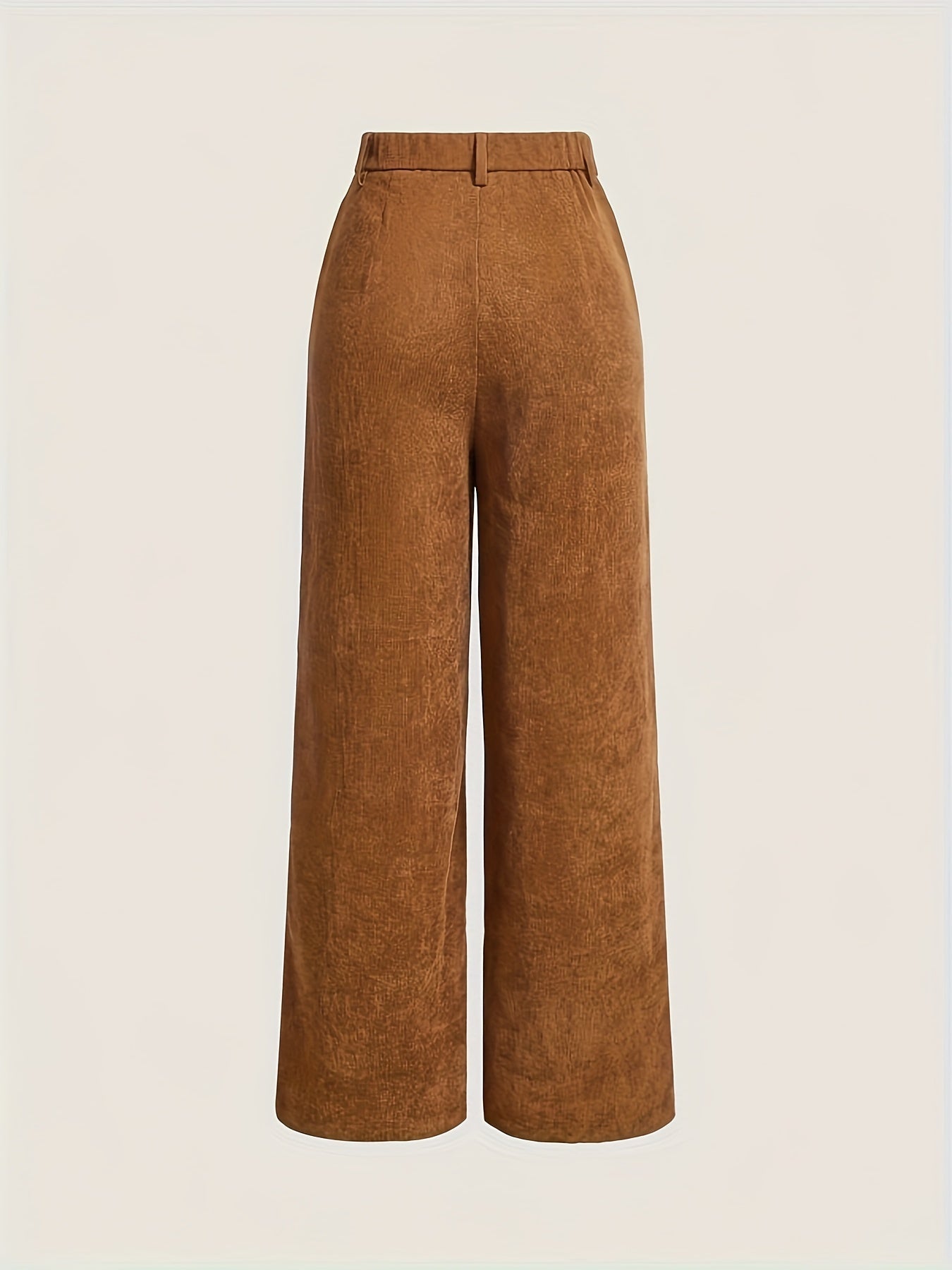 Retro Cord High-Waist Corduroy Pants