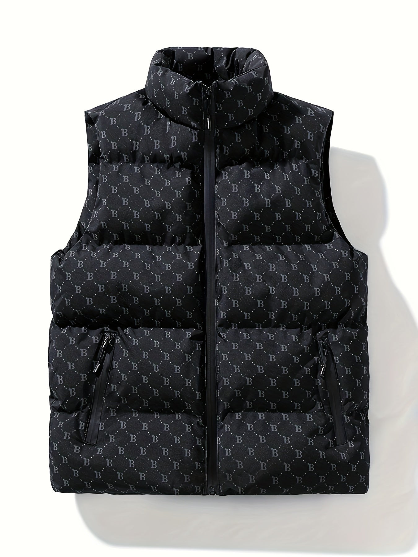 Letter Print Winter Padded Vest ❄️