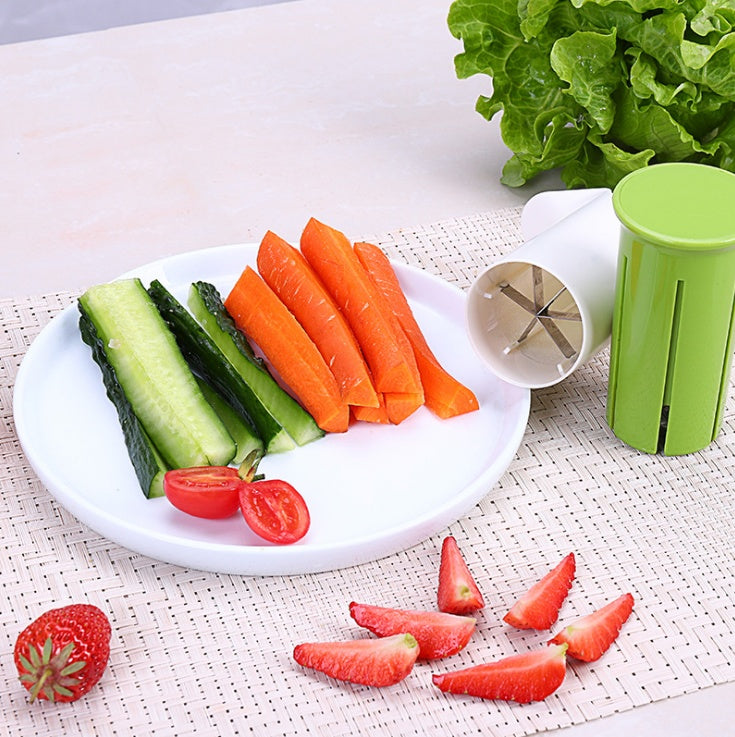 "Slice Master Fruit and Vegetable Divider Set: Creative Kitchen Gadget for Easy Food Prep