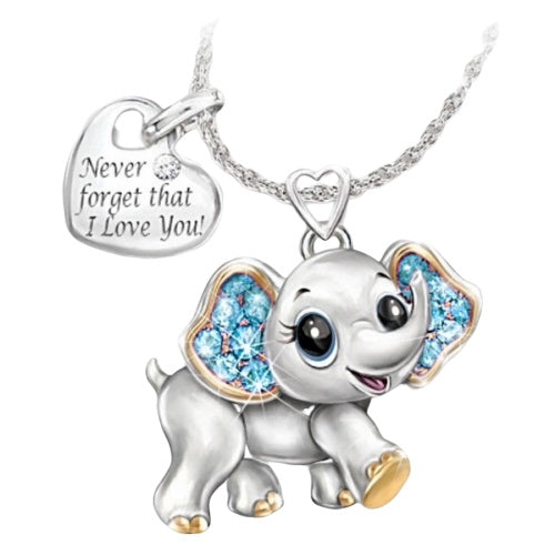 Cute Elephant Necklace: Adorable Fashion Accessory for Kids and Adults