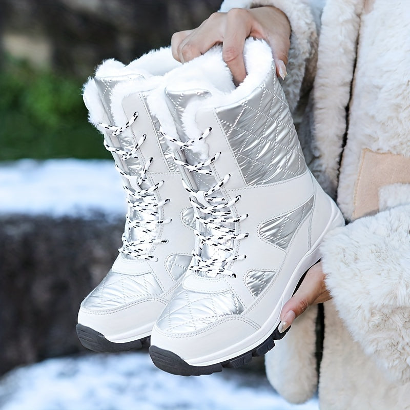 Fleece-Filled High Top Snow Boots ❄️